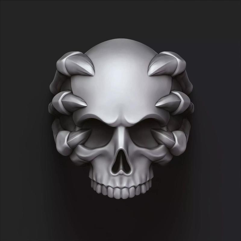 Skull Clutches Ring