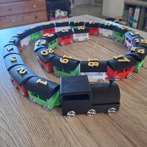 Advent calendar - trains and wagons