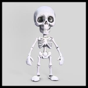 Skeleton Toy : Articulated : Print on Place