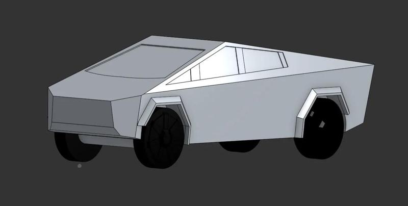 Cybertruck Train Car   