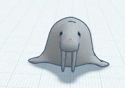 Walrus  keychain   