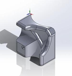 Mount for plastic three way hose valve from Biltema   