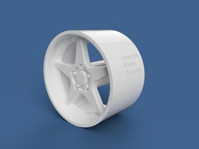 1:24 Scale 18x11in Model Car wheel STL File by American Model Products