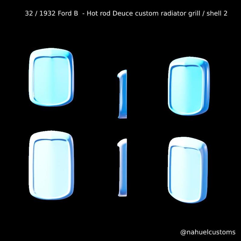 32 / 1932 Ford B - Hot rod Deuce custom radiator grill / shell 2