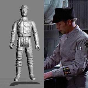 VINTAGE STAR WARS KENNER IMPERIAL SCANNING CREW ACTION FIGURE