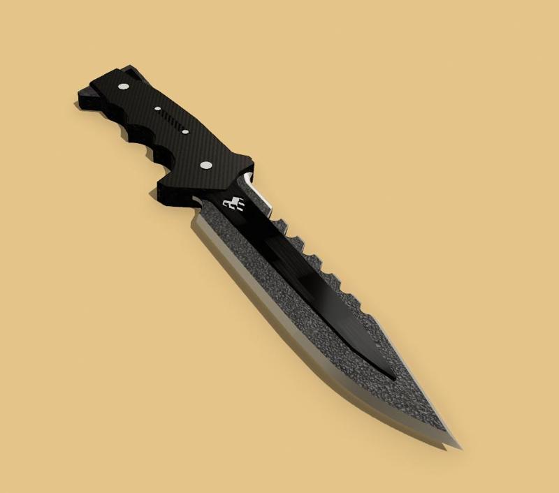 Valorant Tactical Knife 3D Model - Replica Prop for Cosplay - 3d Printable Valorant Knife