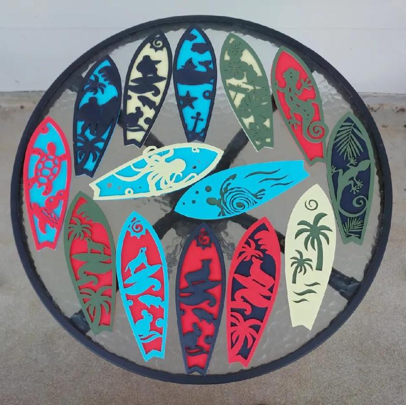 2 Layer Surfboards, Wall Art   