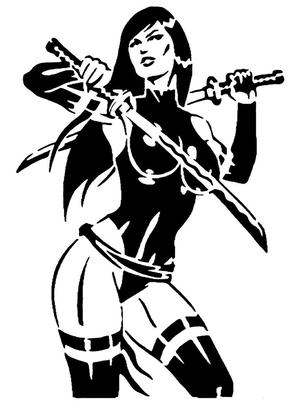 Psylocke stencil 2
