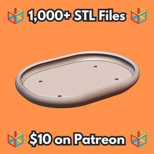 Shallow Bonsai Tray with Drains for Planter Support MineeForm FDM 3D Print STL File   