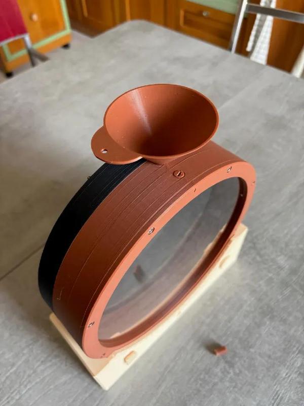 Three chambers rotating cylinder   