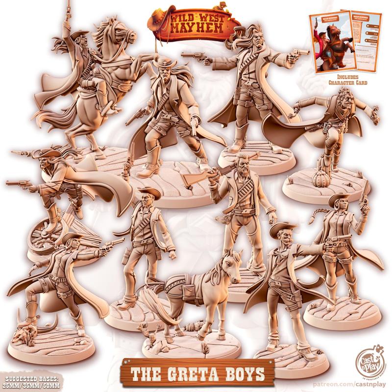 Wild West - The Greta Boys (Pre-Supported) Cowboy | Cast n Play