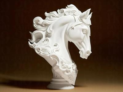 Elegant Horse Sculpture   