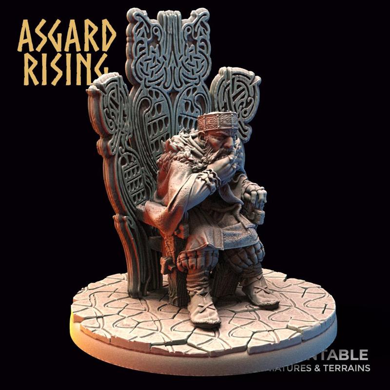 VIKING: King Eysteinn the Indomitable (on the Throne) /Pre-supported/
