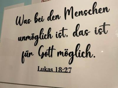 Wallart Bible Verse Luke 18:27   