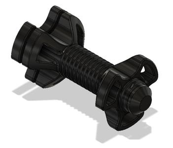 Wall Mount and Head Cap for the Universal Filament Spool Holder