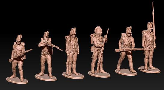 french fusiliers in tarleton - early napoleonic