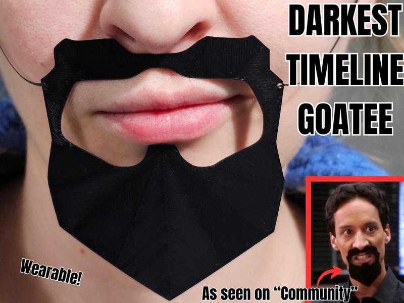 Darkest Timeline Goatee - Wearable Costume