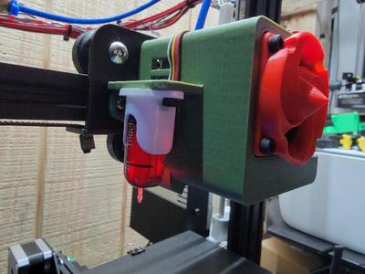 Ender 3, 3 Pro,  CR-10, CR-10s 5015 fan shroud with 3D Touch   