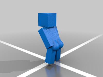 Minecraft player but thicc 