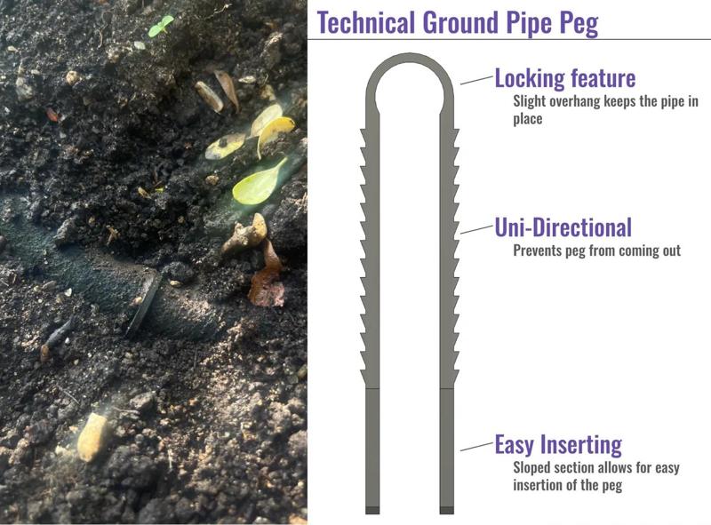 Technical Hose Ground peg   
