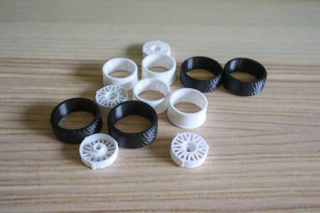 Offset-Adjustable Rim for 1/28 RC Cars (MINI-Z, K989, MINI-Q, MINI-D)