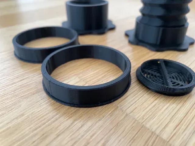 "Filament Unger" - Adapter Adjustable Spool Holder for Silica Gel   