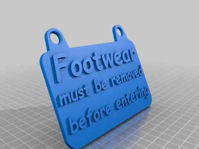 footwear removed/worn 