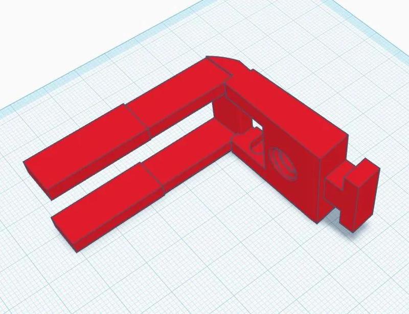 Holder modified for air vent in Fiat Ducato   