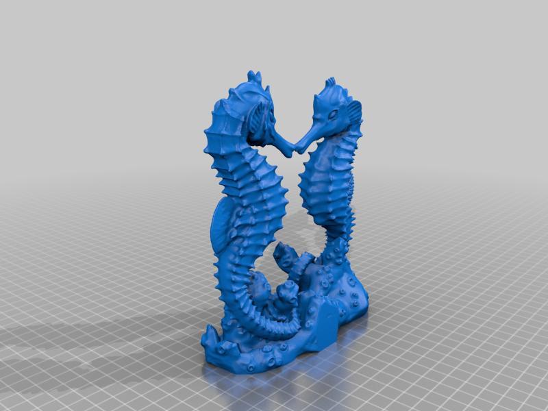 One Piece Seahorse Wedding Topper