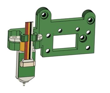 HeroMe5 Adapter with integrated bltouch (Ender 3v2, E3D, DD)