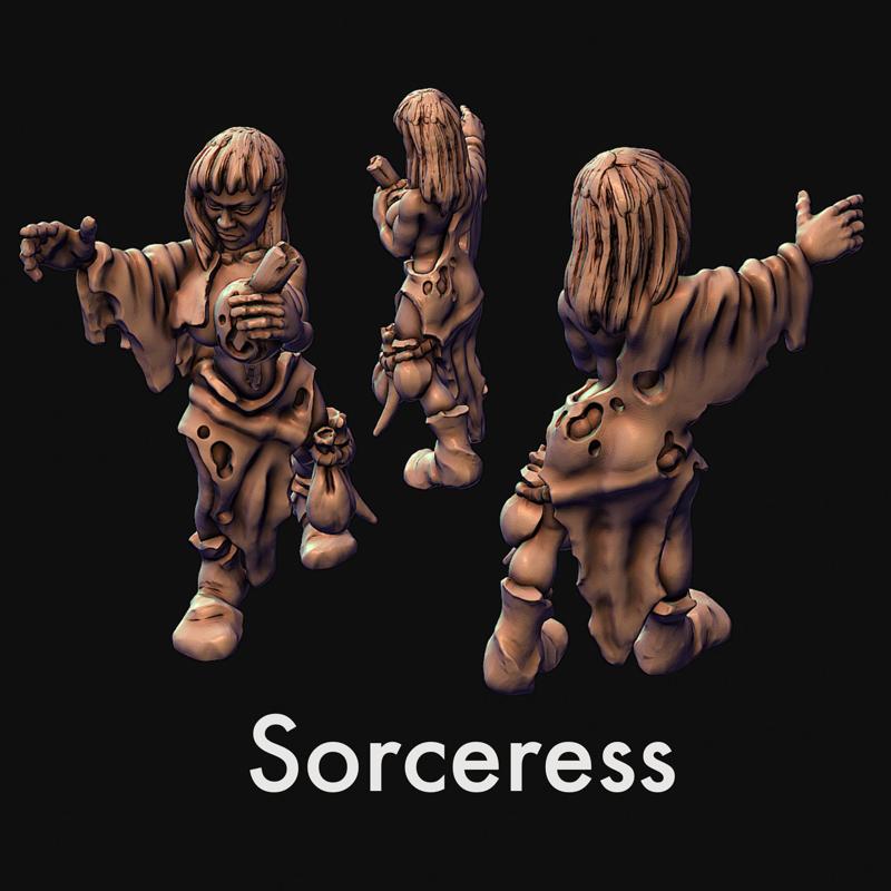 Wizard, sorceress, witch, mage