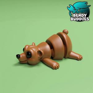 Pablo Cute Bear / Wild Animal Articulated / Print-in-Place Grizzly / Polar Creature / Black Forest Monster / Fantasy World Beast / Pet Encounter