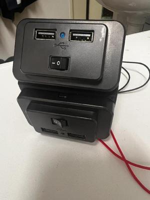 USB Steckdosenhalter 12V Wohnwagen 2x und 1x   