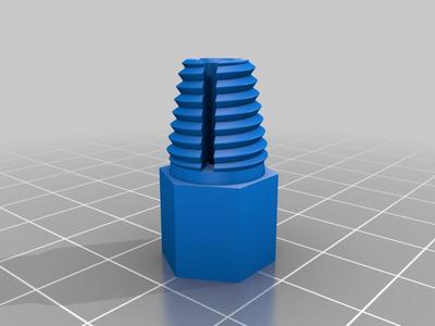 Tapered thread bowden coupling PC4-M5, PC4-M6, PC4-M10 with hole