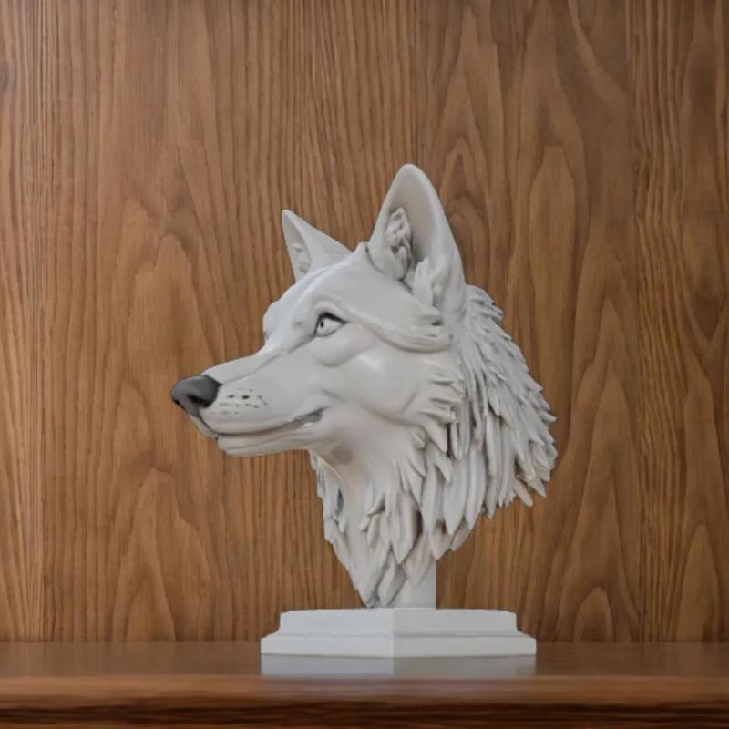 Wolf Statue   