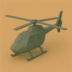 Low Poly Helicopter   
