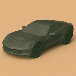 Low Poly Corvette   