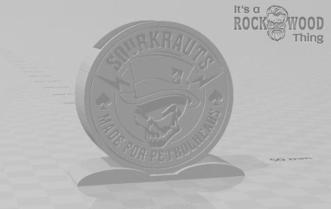 Sourkraut Logo Holder and Sticker Set
