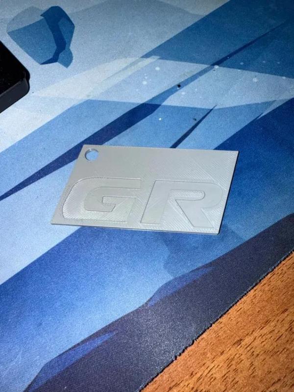 Toyota Gr badge keychain   