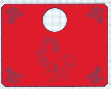 Metal plate / Mat Myth cloth Merak Beta Hagen for Stand Saint Seiya