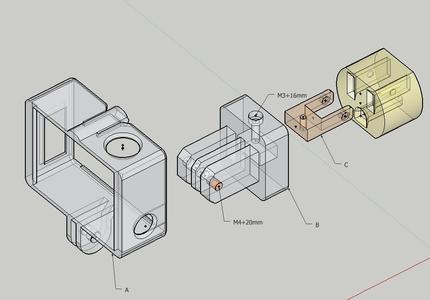 *GoPro Mount Hero 34 for Outlet