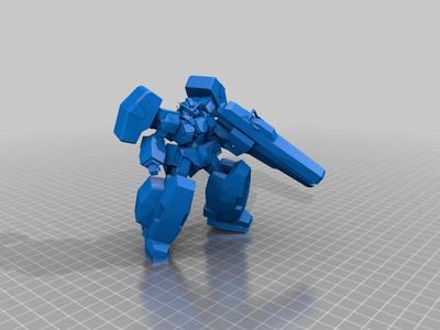 Mobile Suit Gundam 00 Collection Low Poly