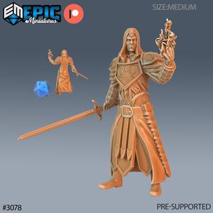 Warlock Player Character / Human Shaman / Evil Magician / Ruthless Trickster / Male Warrior / Medieval Encounter