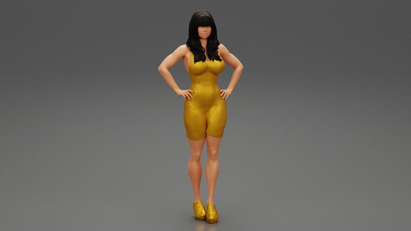 Sexy Woman in a Tight Dress