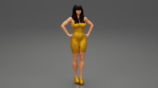 Sexy Woman in a Tight Dress