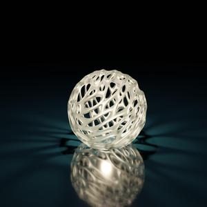 Frame Lamp Shade: "Molten Ball"