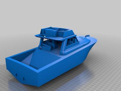 modern fishing yacht