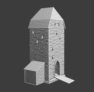 Medieval German watch tower