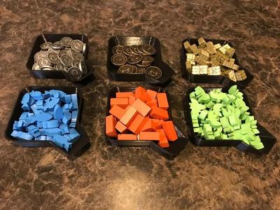 Stackable Game Bits Funnel Tray   