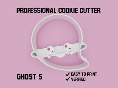 Ghost 5 cookie cutter